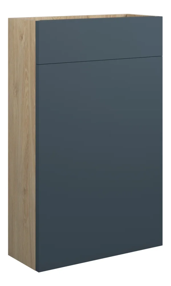 Novello Eonira 500mm Slim Wc Unit - Matt Arley Blue (Oak Cab)