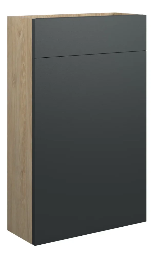 Novello Eonira 500mm Slim Wc Unit - Matt Graphite Grey (Oak Cab)