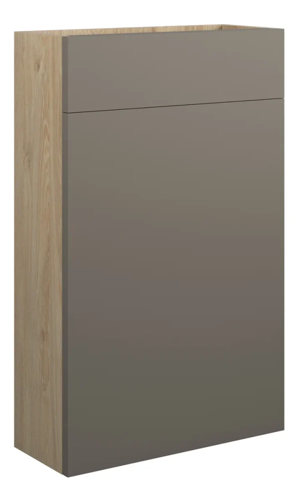 Novello Eonira 500mm Slim Wc Unit - Matt Stone (Oak Cab)