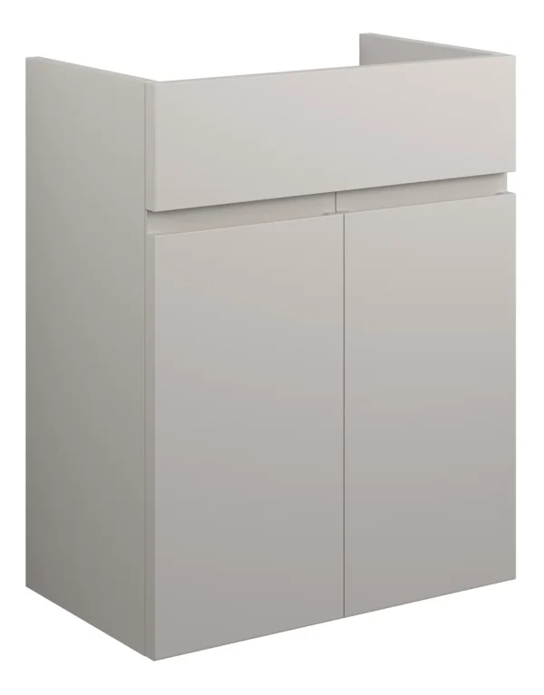 Novello Eonira 500mm Standard Basin Unit - Matt Dove Grey (Grey Cab)