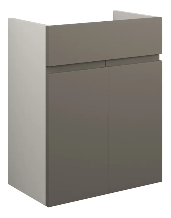 Novello Eonira 500mm Standard Basin Unit - Matt Stone (Grey Cab)