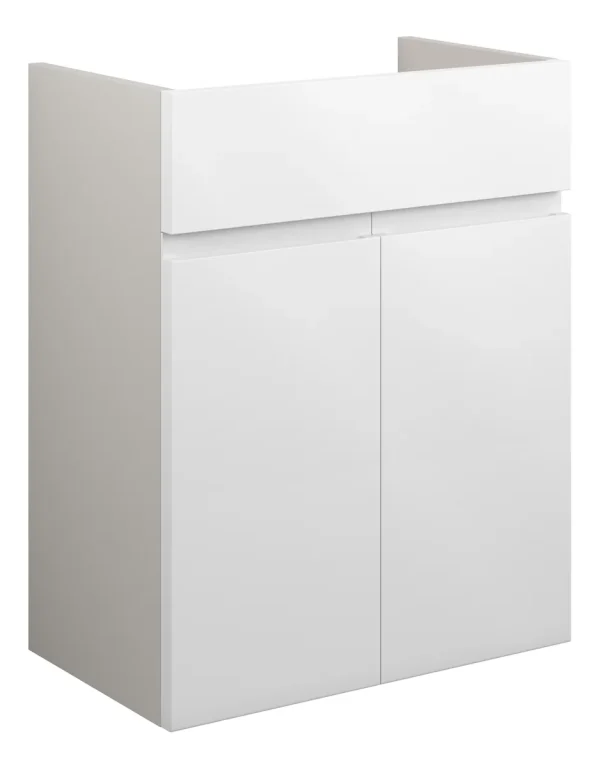 Novello Eonira 500mm Standard Basin Unit - White Gloss (Grey Cab)