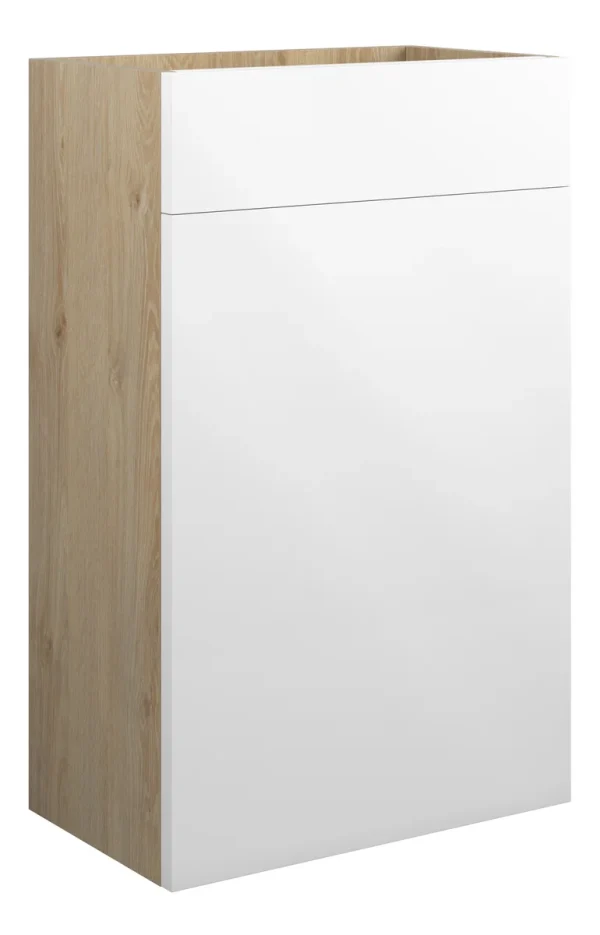 Novello Eonira 500mm Standard Wc Unit - White Gloss (Oak Cab)