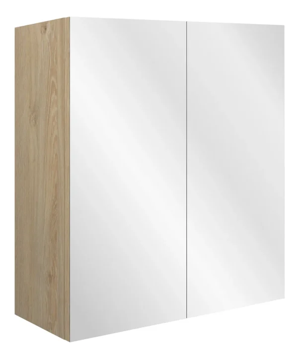 Novello Eonira 600mm Mirrored Wall Unit - Matt Green Camo (Oak Cab)