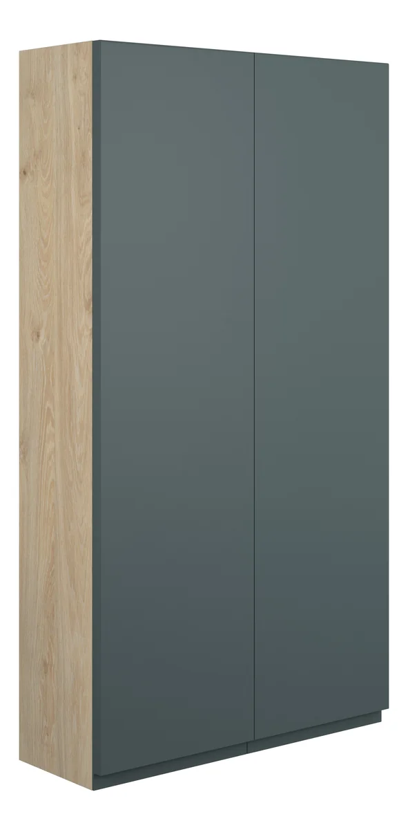 Novello Eonira 600mm Slim 2 Door Storage Unit - Matt Green Camo (Oak Cab)