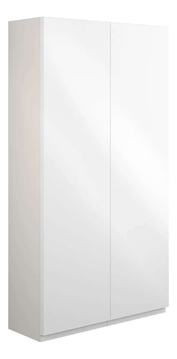 Novello Eonira 600mm Slim 2 Door Storage Unit - White Gloss (Grey Cab)
