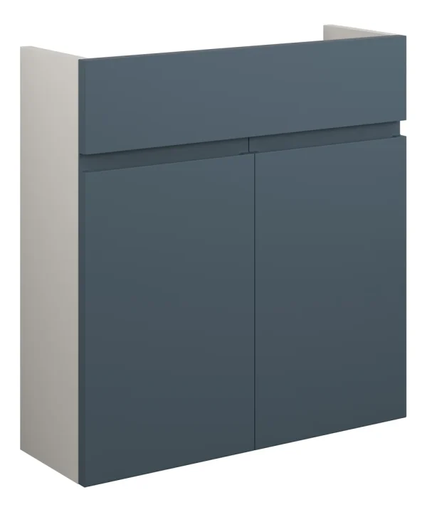 Novello Eonira 600mm Slim Basin Unit - Matt Arley Blue (Grey Cab)