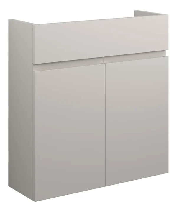 Novello Eonira 600mm Slim Basin Unit - Matt Dove Grey (Grey Cab)