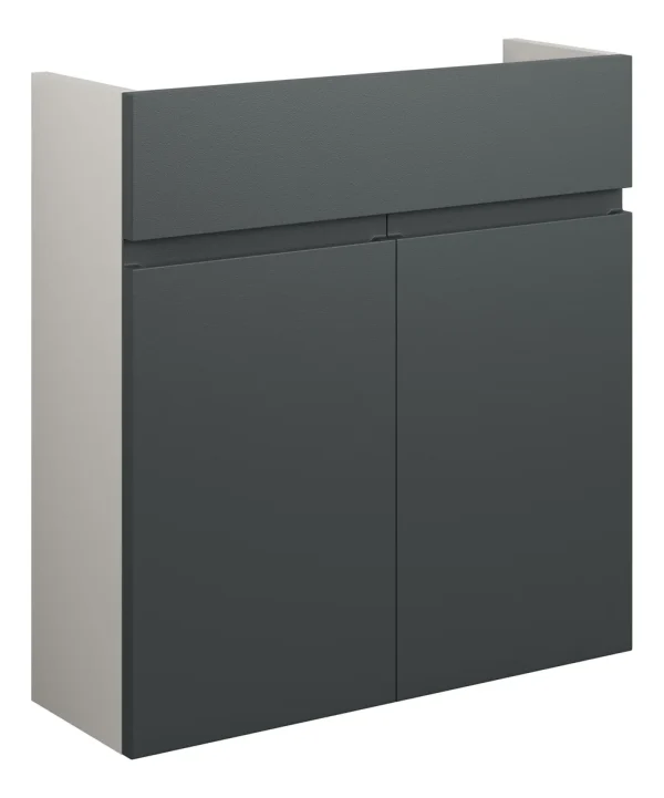 Novello Eonira 600mm Slim Basin Unit - Matt Graphite Grey (Grey Cab)