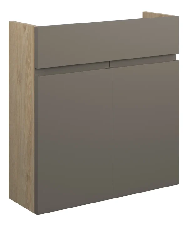 Novello Eonira 600mm Slim Basin Unit - Matt Stone (Oak Cab)