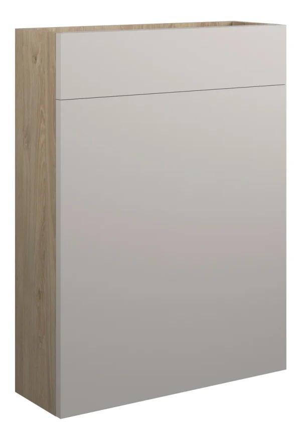 Novello Eonira 600mm Slim Wc Unit - Matt Dove Grey (Oak Cab)