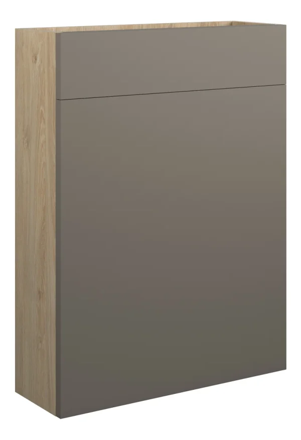 Novello Eonira 600mm Slim Wc Unit - Matt Stone (Oak Cab)