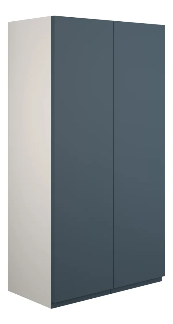 Novello Eonira 600mm Standard 2 Door Storage Unit - Matt Arley Blue (Grey Cab)
