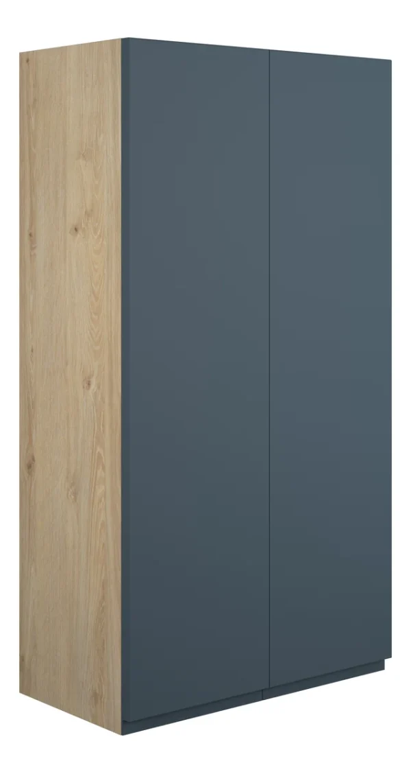 Novello Eonira 600mm Standard 2 Door Storage Unit - Matt Arley Blue (Oak Cab)