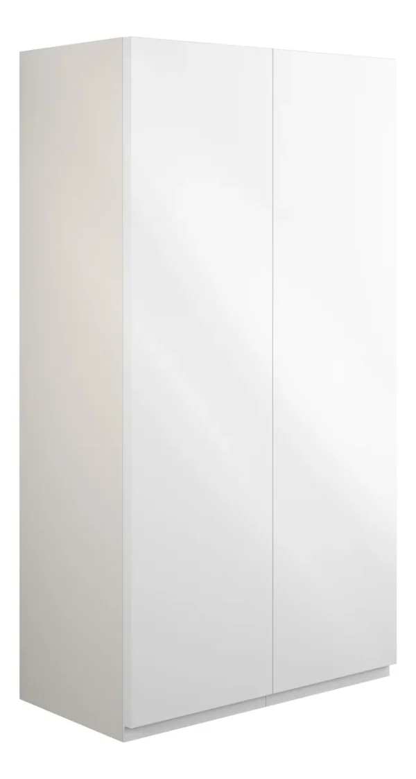 Novello Eonira 600mm Standard 2 Door Storage Unit - White Gloss (Grey Cab)