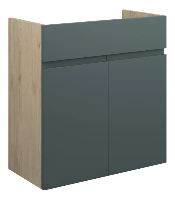 Novello Eonira 600mm Standard Basin Unit - Matt Green Camo (Oak Cab)