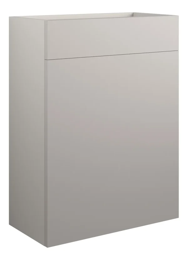 Novello Eonira 600mm Standard Wc Unit - Matt Dove Grey (Grey Cab)