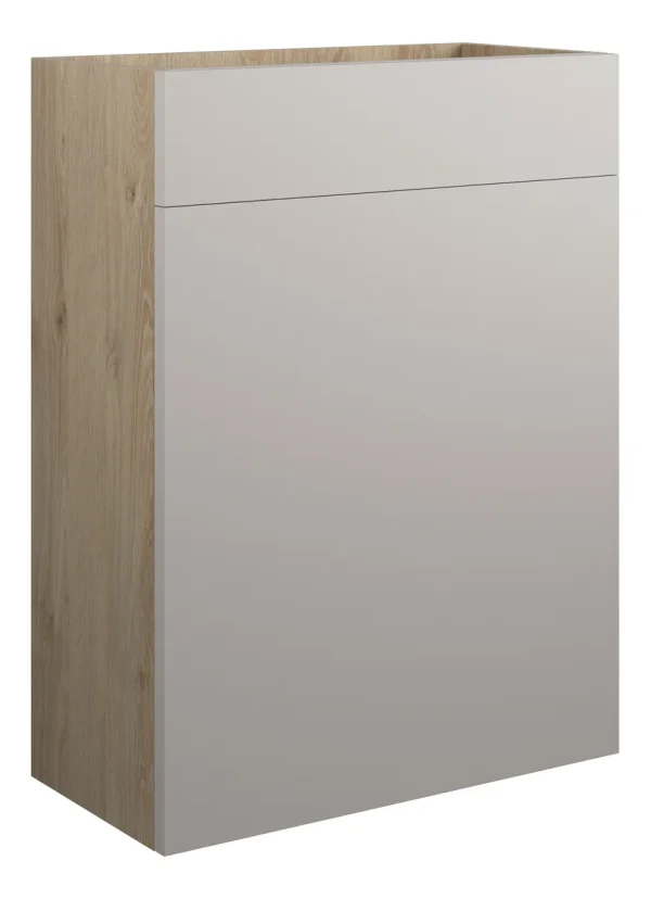 Novello Eonira 600mm Standard Wc Unit - Matt Dove Grey (Oak Cab)