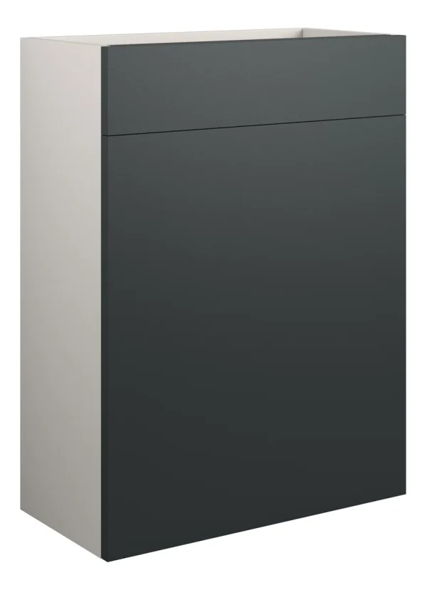 Novello Eonira 600mm Standard Wc Unit - Matt Graphite Grey (Grey Cab)