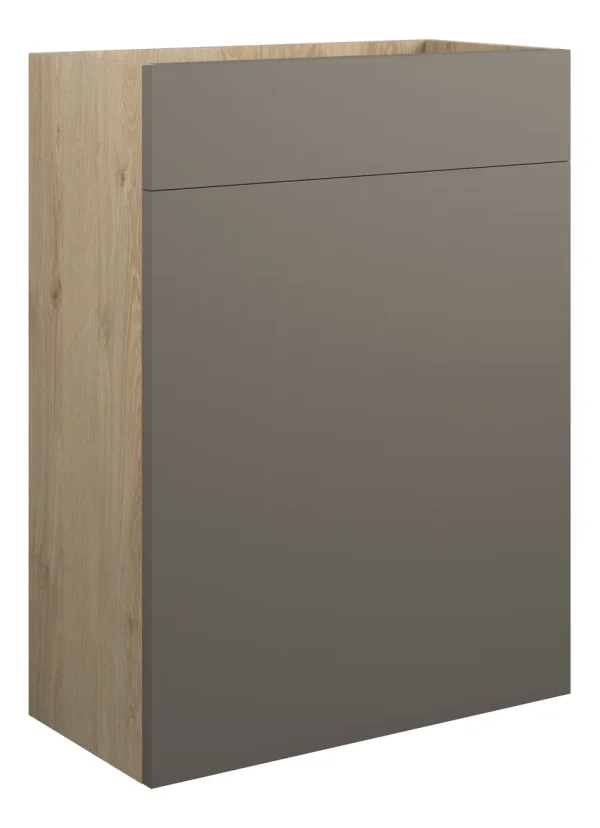 Novello Eonira 600mm Standard Wc Unit - Matt Stone (Oak Cab)