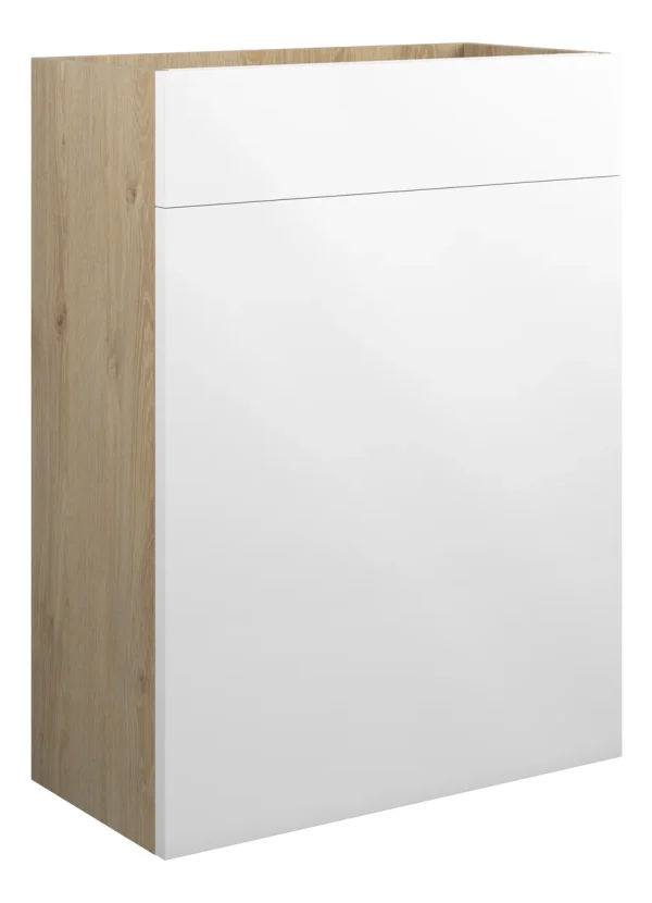 Novello Eonira 600mm Standard Wc Unit - White Gloss (Oak Cab)