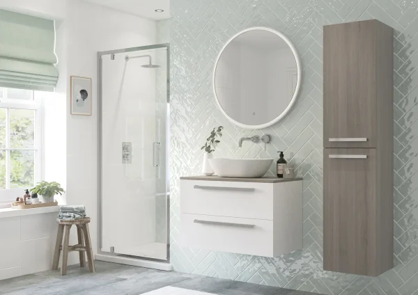 Poseidon Eryxa 760mm Pivot Door - Chrome