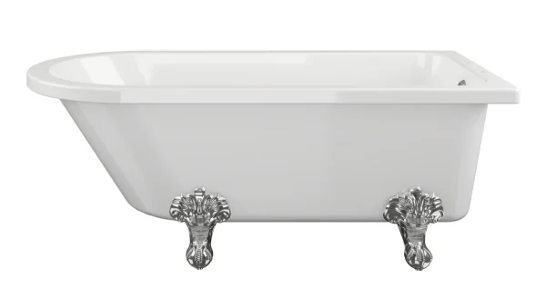 Novello Evlora Freestanding 1500 x 750 x 650mm 2TH Corner Bath W/Feet
