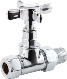 Novello Crosshead Radiator Valves - Straight
