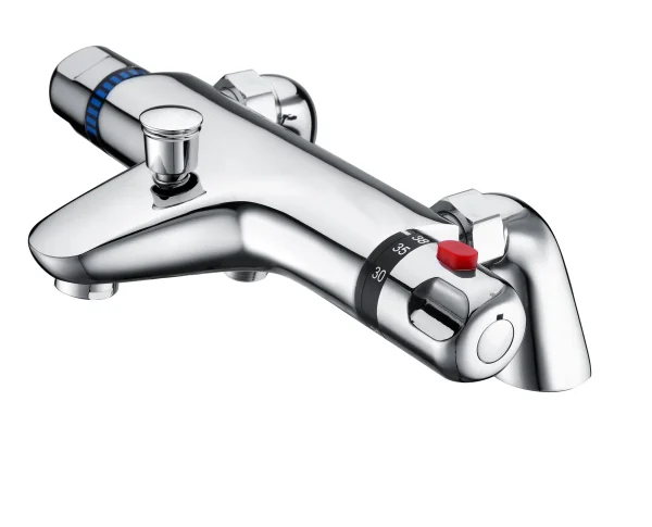 Novello Deck Mounted THermostatic Bath/Shower Mixer Valve - Chrome