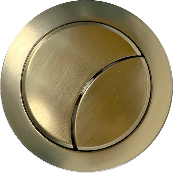 Novello Dual Push Button Cover (Cable) - Brushed Brass