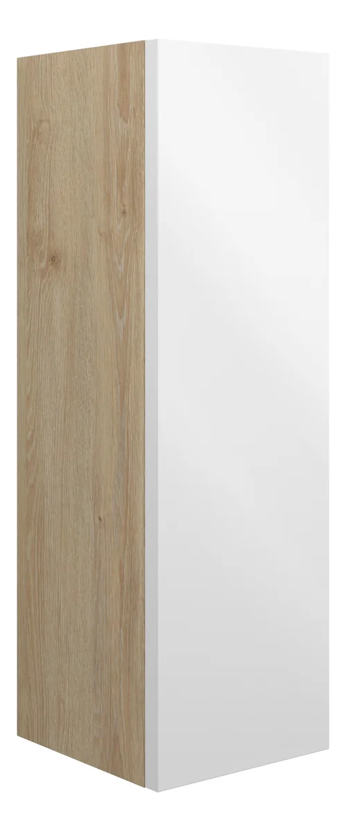 Novello Halvra 200mm Slim Base Unit - White Gloss (Oak Cab)