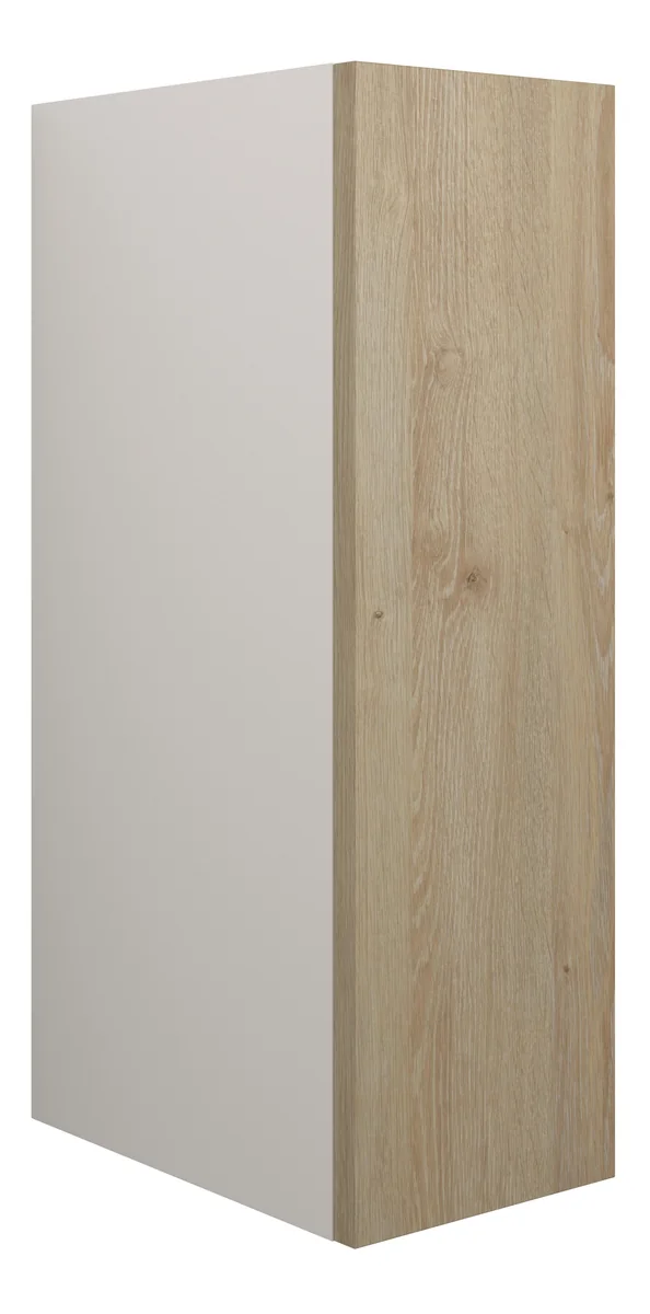 Novello Halvra 200mm Standard Toilet Roll Unit - Havana Oak (Grey Cab)