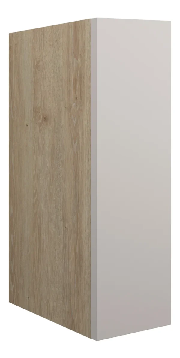 Novello Halvra 200mm Standard Toilet Roll Unit - Matt Dove Grey (Oak Cab)