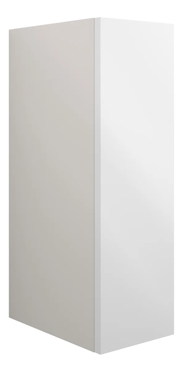 Novello Halvra 200mm Standard Toilet Roll Unit - White Gloss (Grey Cab)