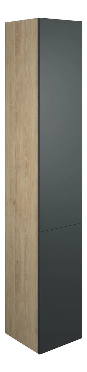 Novello Halvra 300mm Tall Unit - Matt Graphite Grey (Oak Cab)