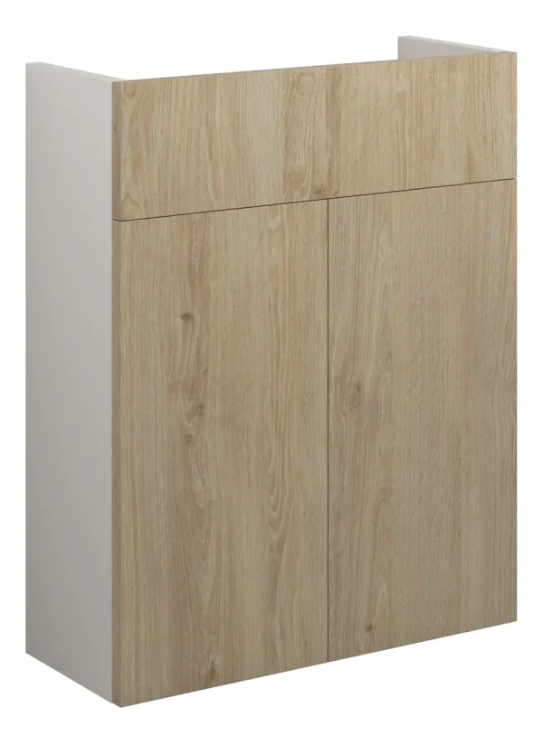 Novello Halvra 500mm Slim Basin Unit - Havana Oak (Grey Cab)
