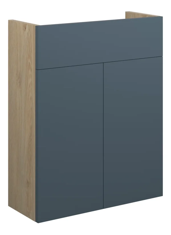Novello Halvra 500mm Slim Basin Unit - Matt Arley Blue (Oak Cab)