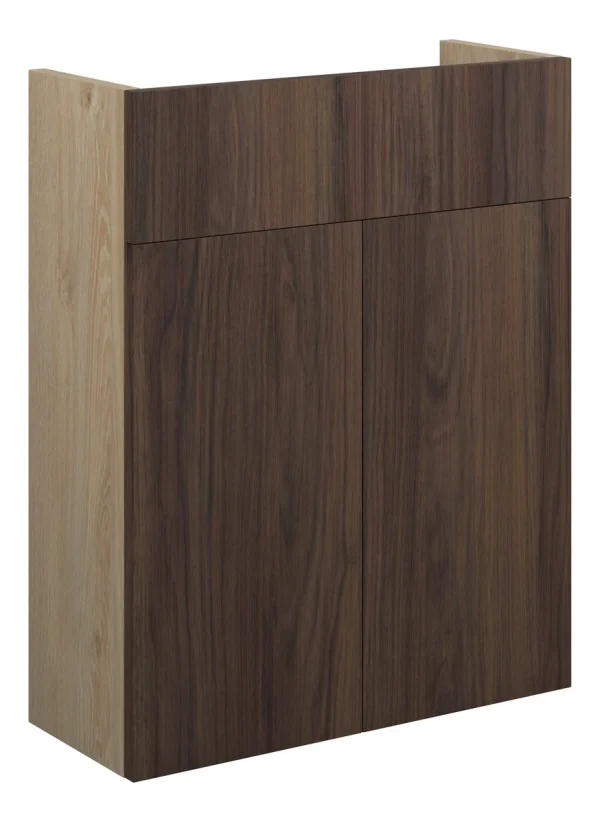 Novello Halvra 500mm Slim Basin Unit - Warm Walnut (Oak Cab)