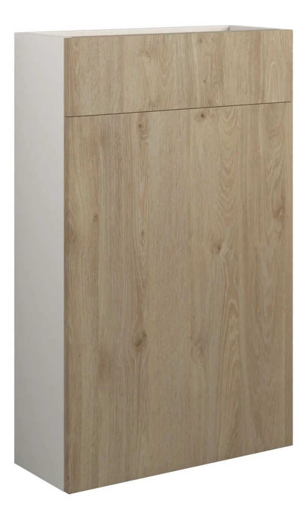 Novello Halvra 500mm Slim Wc Unit - Havana Oak (Grey Cab)