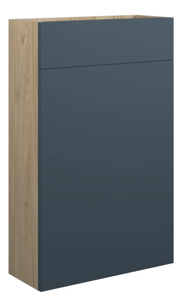 Novello Halvra 500mm Slim Wc Unit - Matt Arley Blue (Oak Cab)