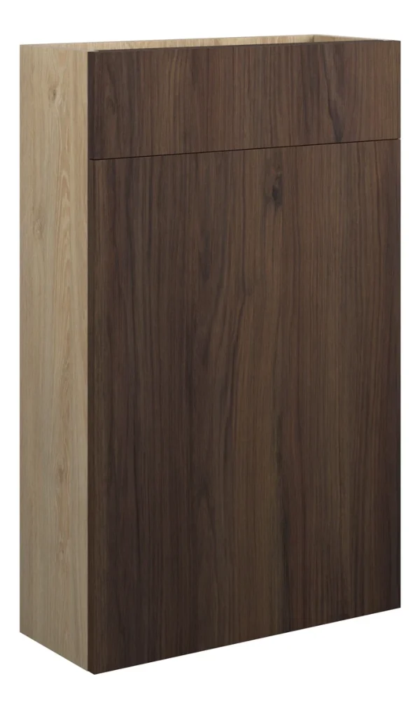 Novello Halvra 500mm Slim Wc Unit - Warm Walnut (Oak Cab)