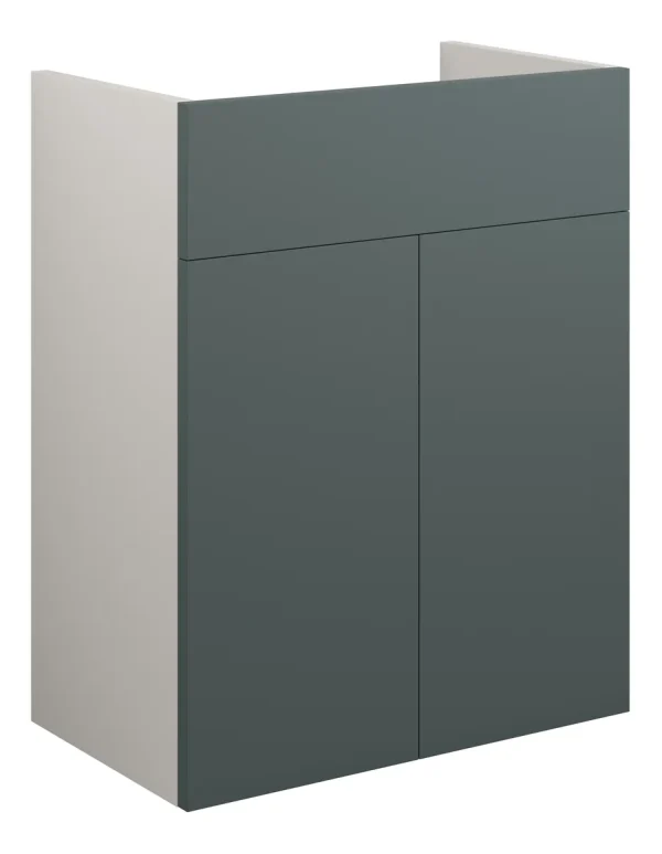 Novello Halvra 500mm Standard Basin Unit - Matt Green (Grey Cab)