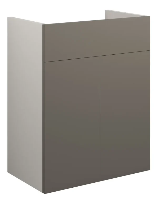 Novello Halvra 500mm Standard Basin Unit - Matt Stone (Grey Cab)