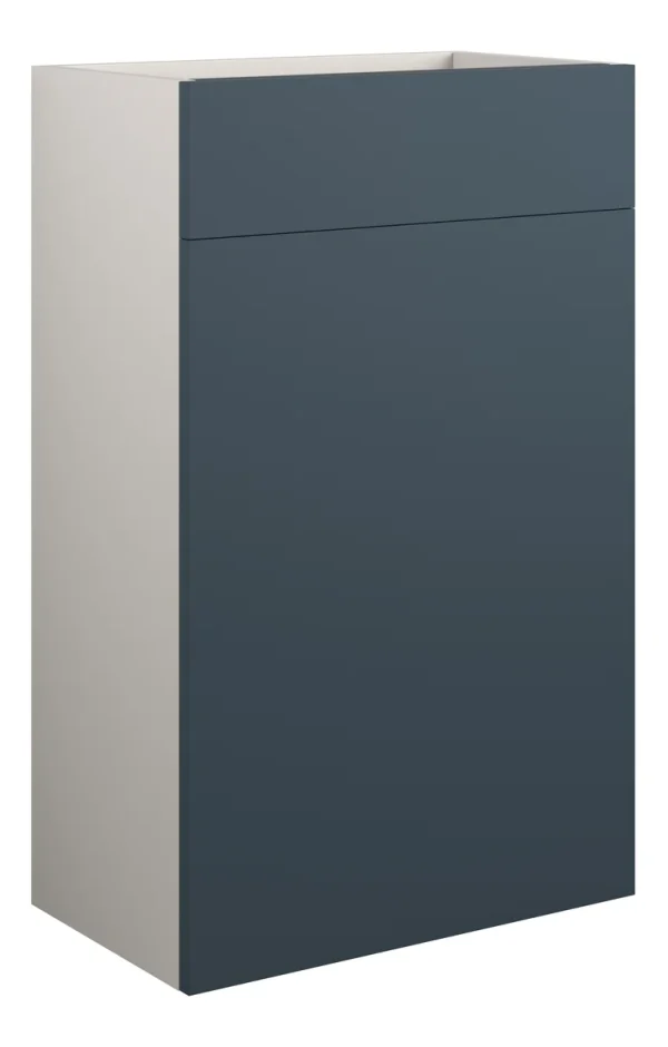 Novello Halvra 500mm Standard Wc Unit - Matt Arley Blue (Grey Cab)