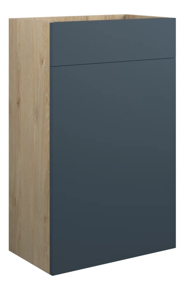 Novello Halvra 500mm Standard Wc Unit - Matt Arley Blue (Oak Cab)