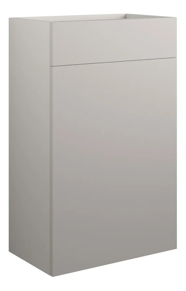Novello Halvra 500mm Standard Wc Unit - Matt Dove Grey (Grey Cab)