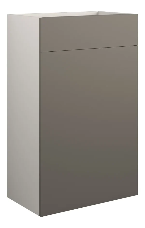 Novello Halvra 500mm Standard Wc Unit - Matt Stone (Grey Cab)