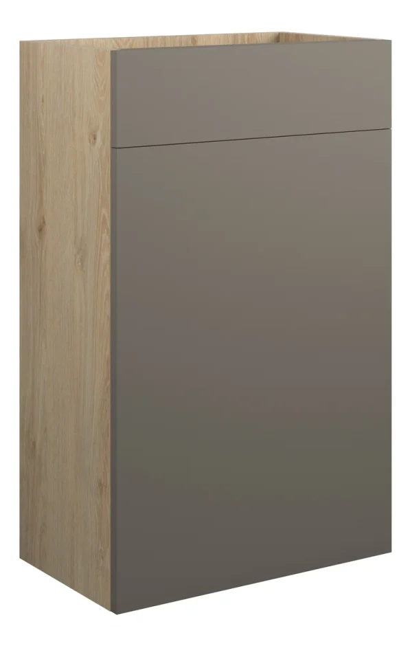 Novello Halvra 500mm Standard Wc Unit - Matt Stone (Oak Cab)
