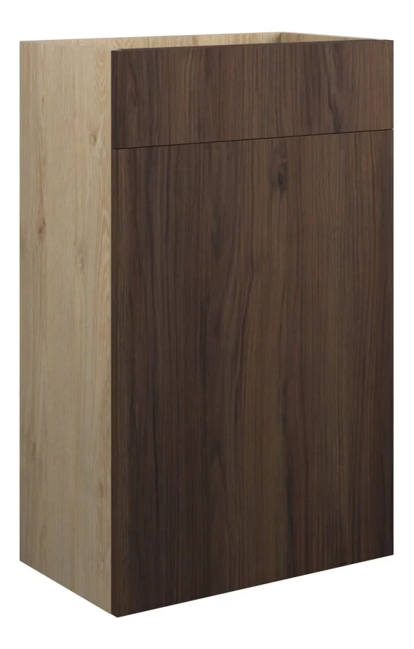 Novello Halvra 500mm Standard Wc Unit - Warm Walnut (Oak Cab)