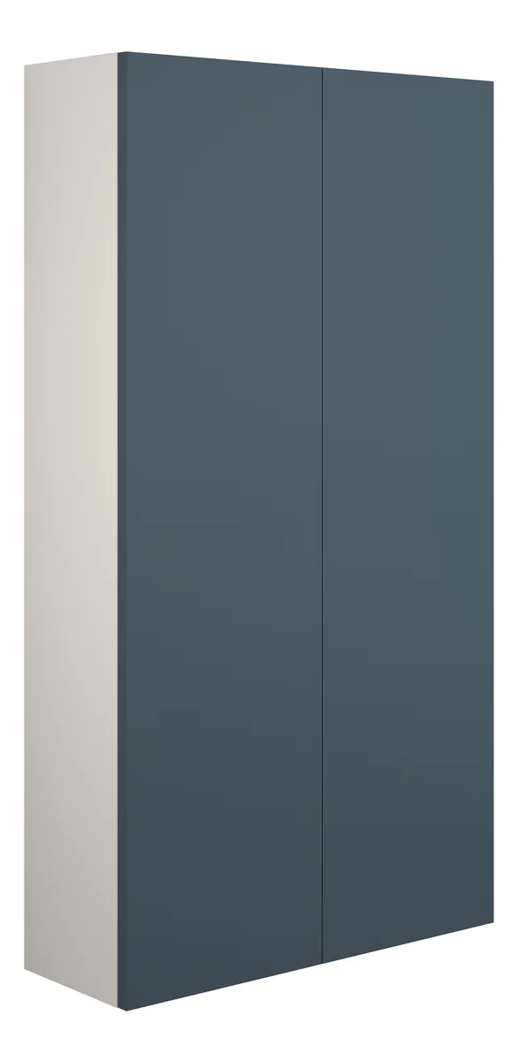 Novello Halvra 600mm Slim 2 Door Storage Unit - Matt Arley Blue (Grey Cab)